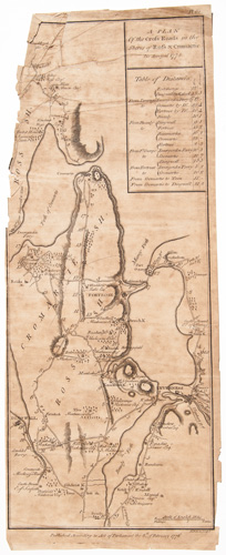 A Plan of the Cross Roads in the Shires of Ross & Cromartie
Table of Distances